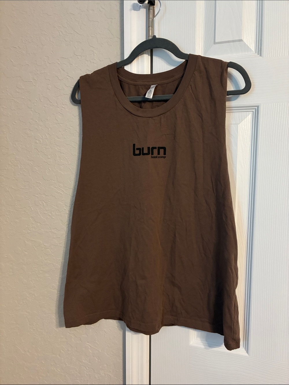 Burn Women's Brown Muscle Tee - Sleeveless Casual Tank
